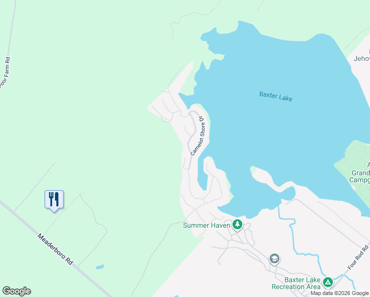map of restaurants, bars, coffee shops, grocery stores, and more near 235 Camelot Shore Drive in Farmington