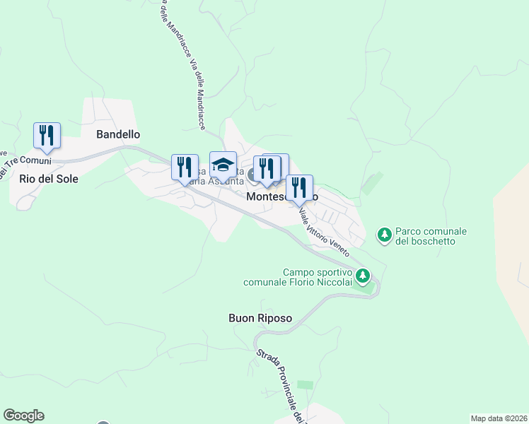 map of restaurants, bars, coffee shops, grocery stores, and more near in Montescudaio