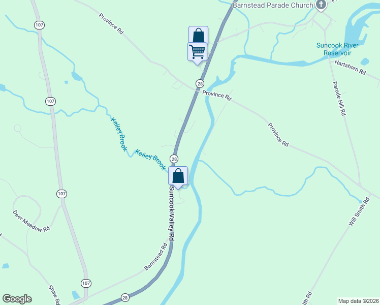 map of restaurants, bars, coffee shops, grocery stores, and more near 48-50 Suncook Valley Road in Barnstead