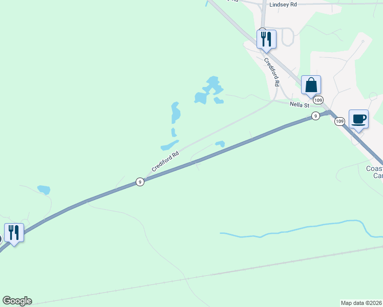 map of restaurants, bars, coffee shops, grocery stores, and more near 24 Shepard Lane in Wells