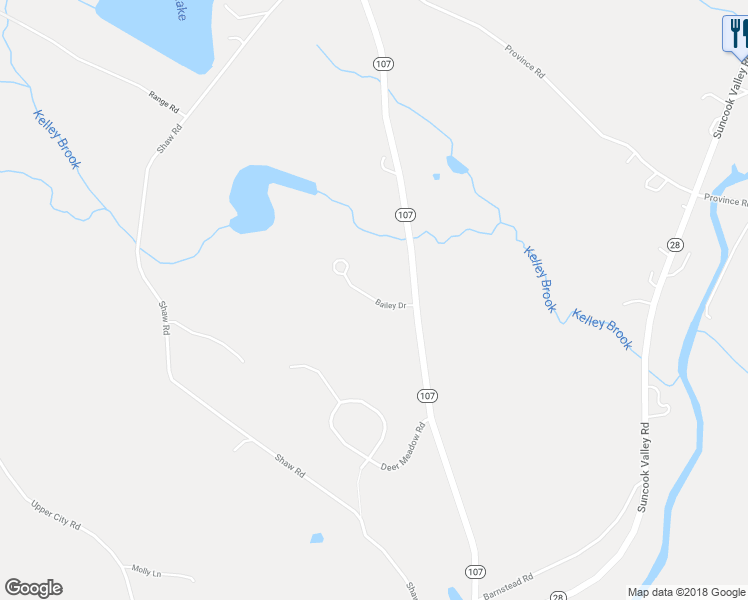 map of restaurants, bars, coffee shops, grocery stores, and more near 95 Bailey Drive in Pittsfield