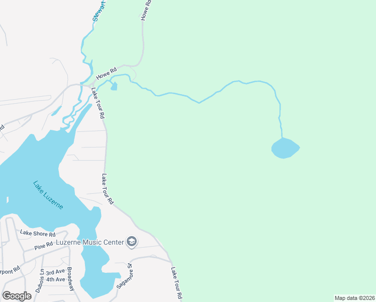 map of restaurants, bars, coffee shops, grocery stores, and more near Lake Tour Road in Lake Luzerne
