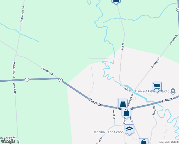 map of restaurants, bars, coffee shops, grocery stores, and more near 53 New Meadows Lane in Hannibal
