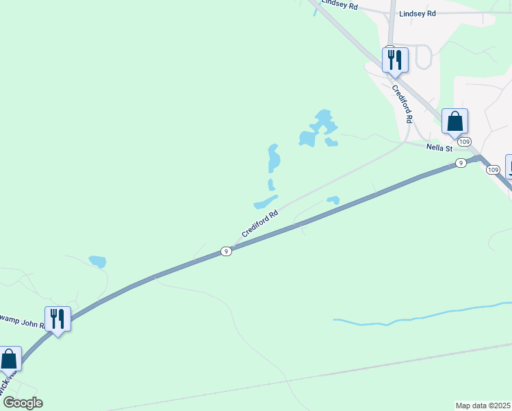 map of restaurants, bars, coffee shops, grocery stores, and more near 329 Crediford Road in Wells