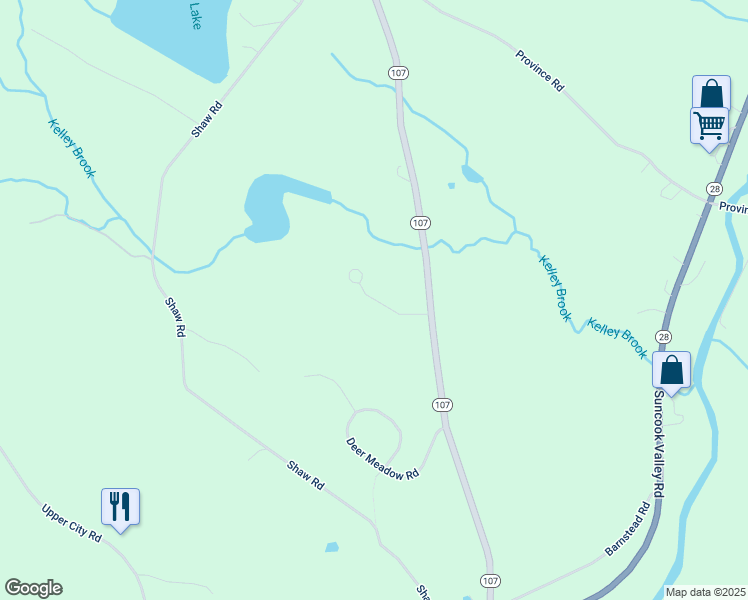 map of restaurants, bars, coffee shops, grocery stores, and more near 95 Bailey Drive in Pittsfield