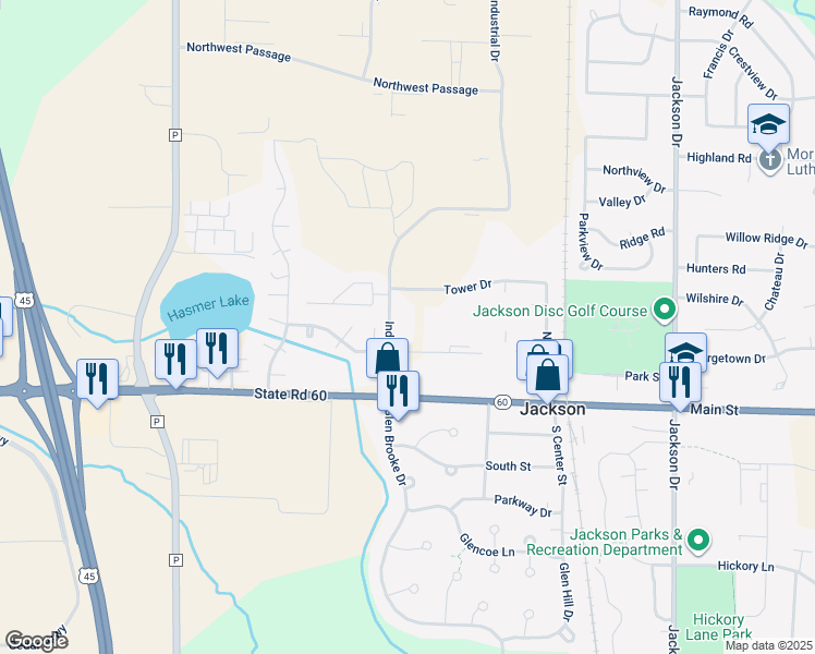 map of restaurants, bars, coffee shops, grocery stores, and more near W213N16910 Industrial Drive in Slinger