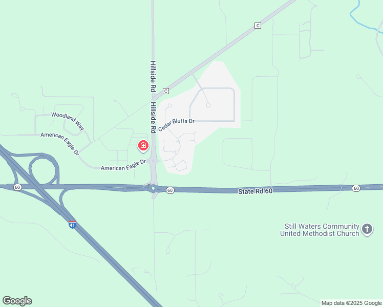 map of restaurants, bars, coffee shops, grocery stores, and more near 606 Cedar Bluffs Drive in Slinger