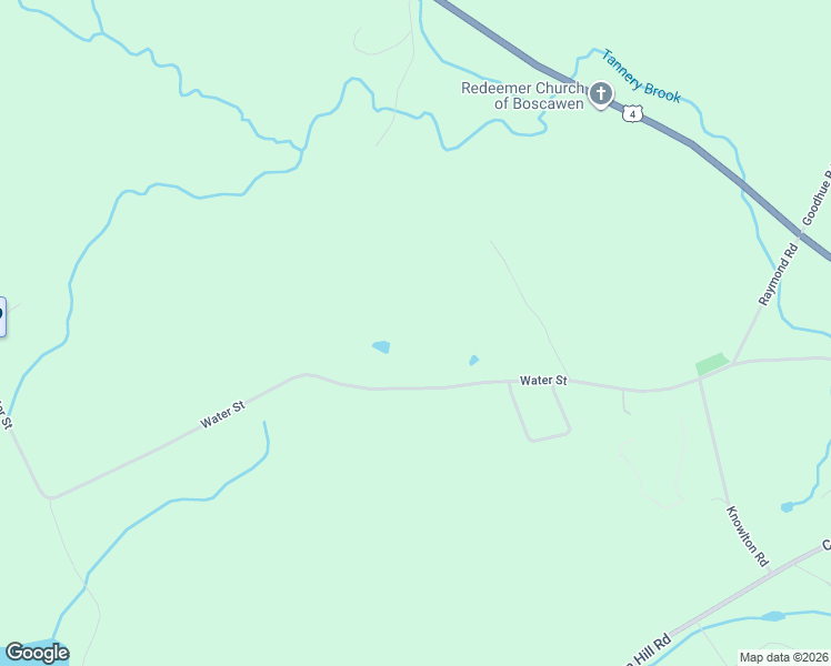 map of restaurants, bars, coffee shops, grocery stores, and more near 66 Water Street in Boscawen