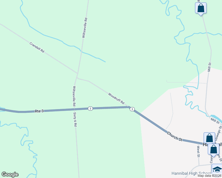 map of restaurants, bars, coffee shops, grocery stores, and more near 34 Woodruff Road in Hannibal