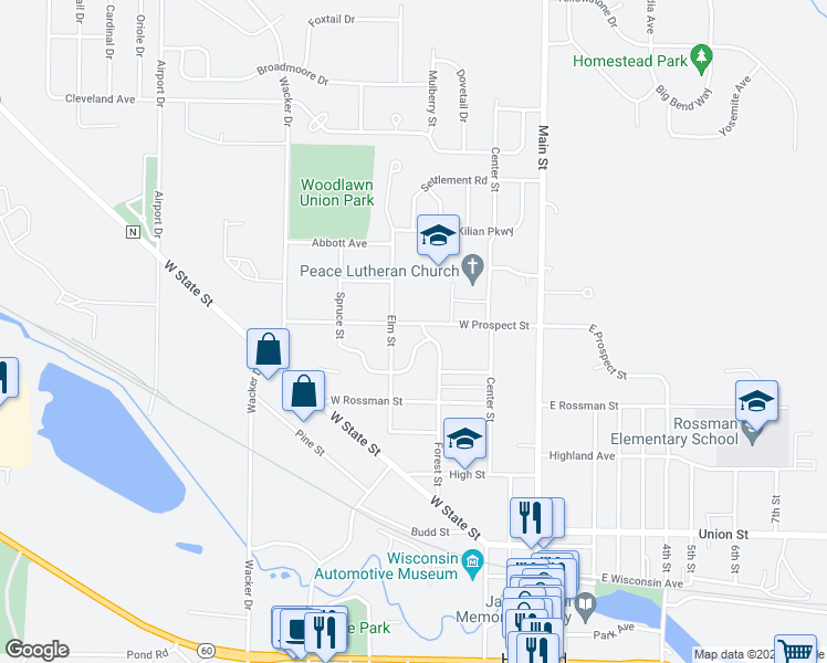 map of restaurants, bars, coffee shops, grocery stores, and more near 859 Forest Street in Hartford