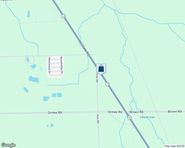 map of restaurants, bars, coffee shops, grocery stores, and more near 6812 Irish Road in Millington