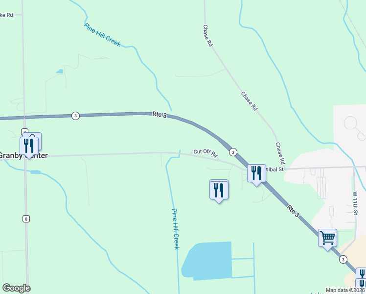 map of restaurants, bars, coffee shops, grocery stores, and more near 30 Cut Off Rd in Fulton
