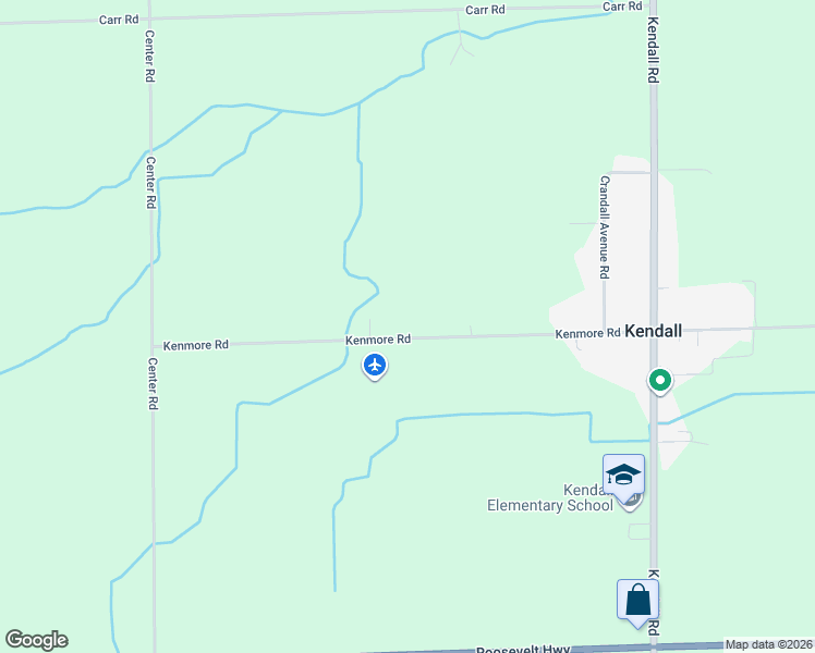 map of restaurants, bars, coffee shops, grocery stores, and more near 16573 Kenmore Road in Kendall