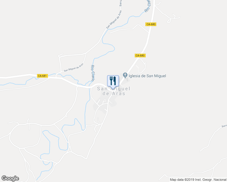 map of restaurants, bars, coffee shops, grocery stores, and more near in San Miguel de Aras