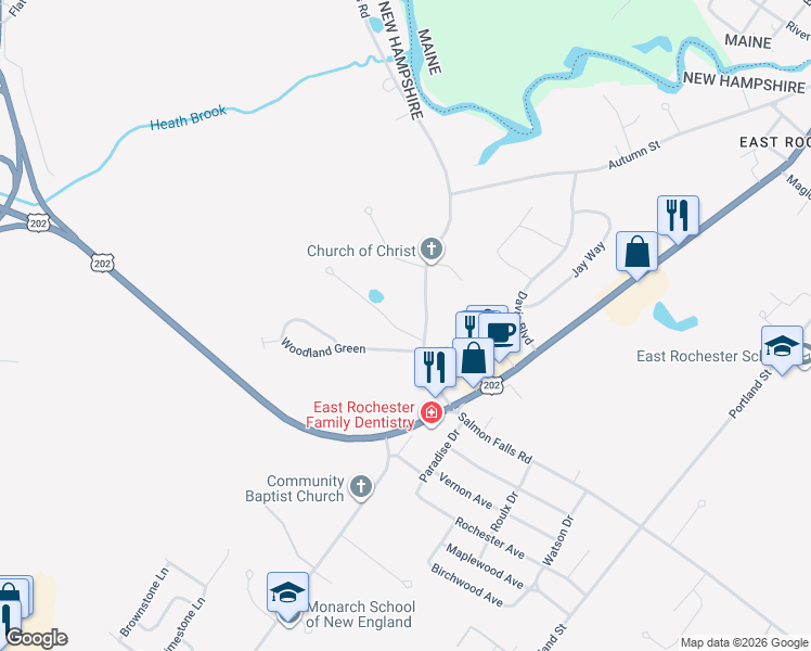 map of restaurants, bars, coffee shops, grocery stores, and more near 7 Kinsale Drive in Rochester