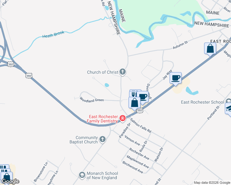 map of restaurants, bars, coffee shops, grocery stores, and more near 7 Kinsale Drive in Rochester