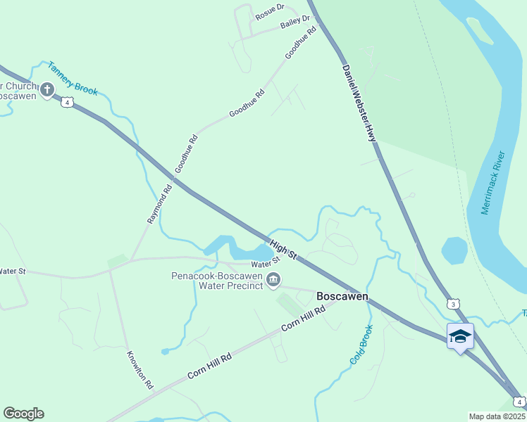 map of restaurants, bars, coffee shops, grocery stores, and more near 126 High Street in Concord