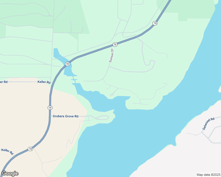 map of restaurants, bars, coffee shops, grocery stores, and more near 12121 Sunrise Cove Court in Merrimac