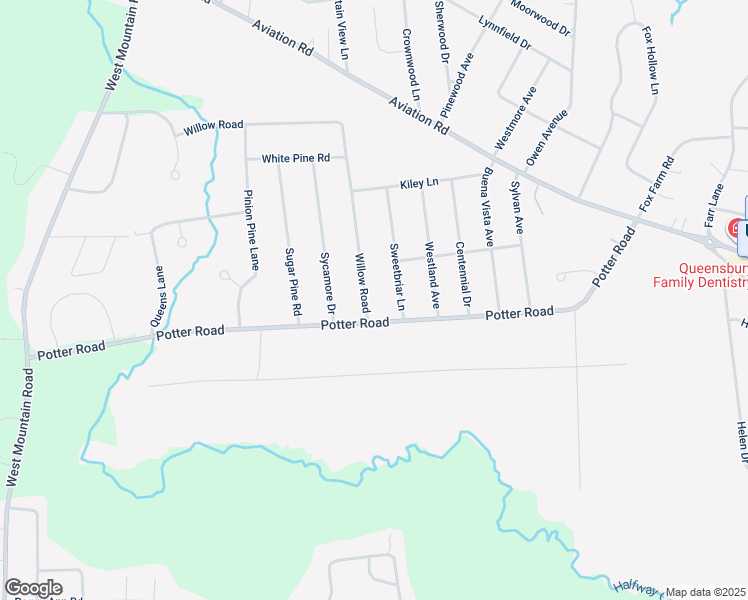 map of restaurants, bars, coffee shops, grocery stores, and more near 3 Willow Road in Queensbury