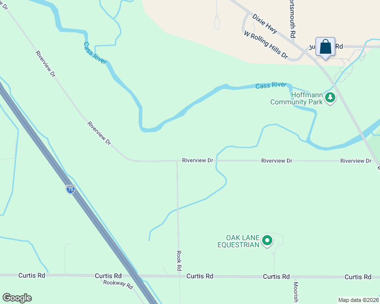 map of restaurants, bars, coffee shops, grocery stores, and more near 5383 Riverview Drive in Bridgeport charter Township