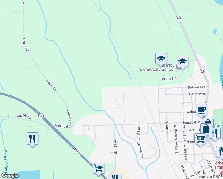 map of restaurants, bars, coffee shops, grocery stores, and more near 238 Meadowbrook Circle in Fulton