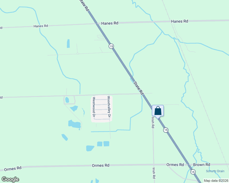 map of restaurants, bars, coffee shops, grocery stores, and more near 5600 Hasco Road in Millington