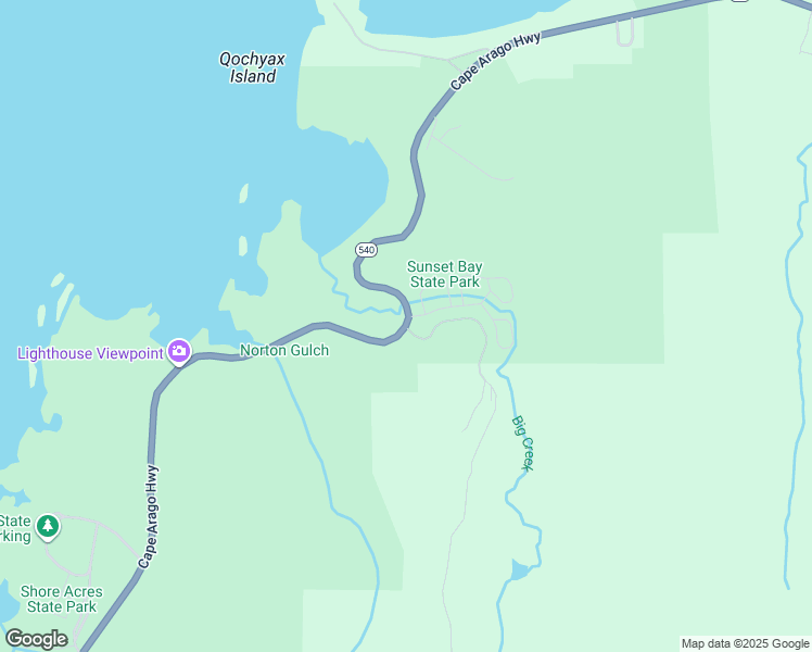map of restaurants, bars, coffee shops, grocery stores, and more near 90022 Cape Arago Highway in Coos Bay