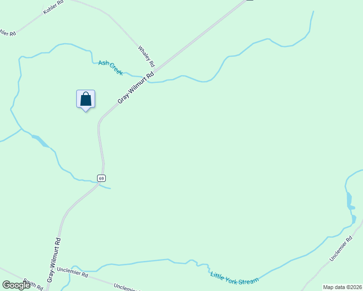 map of restaurants, bars, coffee shops, grocery stores, and more near 1418 Gray-Wilmurt Road in Cold Brook