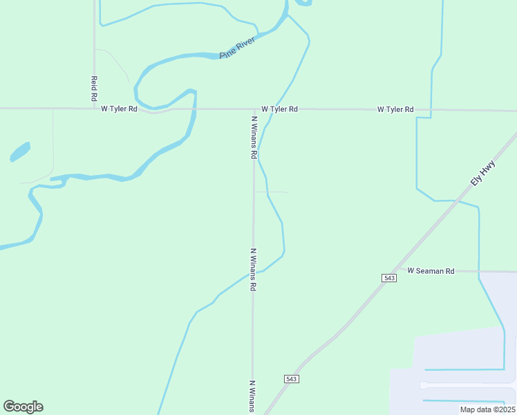 map of restaurants, bars, coffee shops, grocery stores, and more near 2700 North Winans Road in Alma