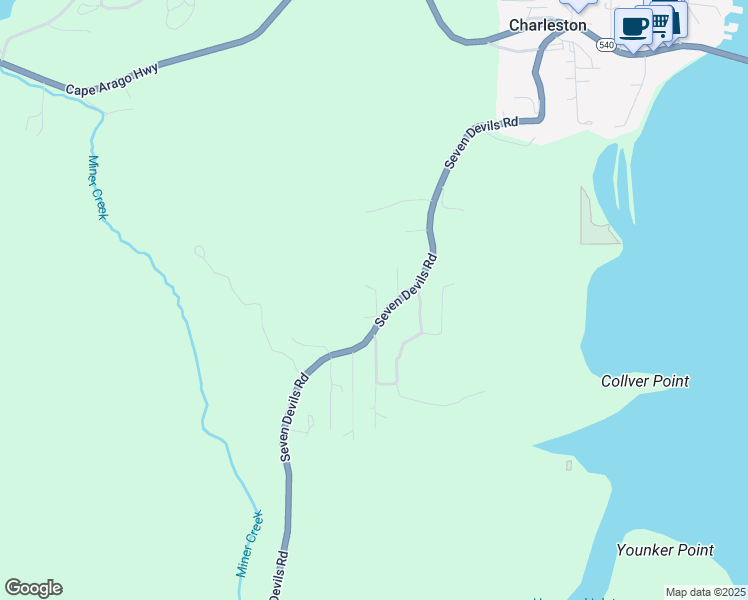 map of restaurants, bars, coffee shops, grocery stores, and more near 63678 Southwest 10th Road in Coos Bay