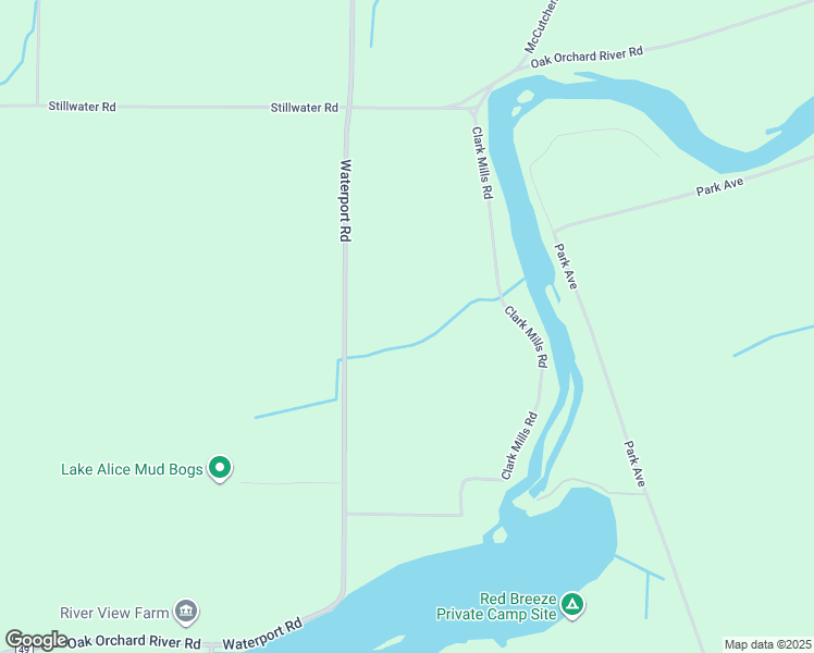 map of restaurants, bars, coffee shops, grocery stores, and more near 1727 Waterport Road in Waterport