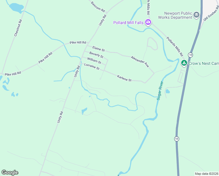 map of restaurants, bars, coffee shops, grocery stores, and more near 13 Karlene Street in Newport