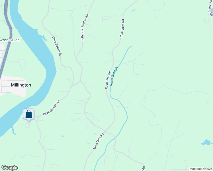 map of restaurants, bars, coffee shops, grocery stores, and more near Ross Inlet Road in Coos Bay
