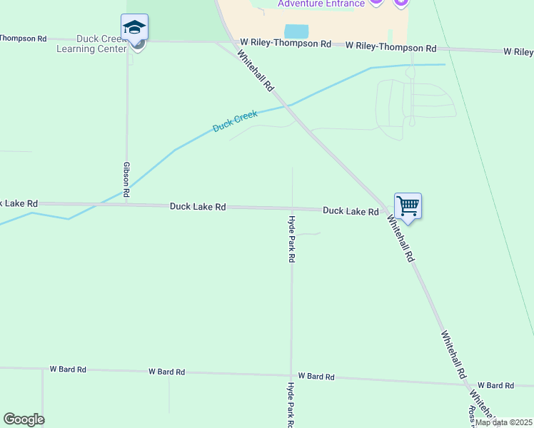map of restaurants, bars, coffee shops, grocery stores, and more near 1455 Duck Lake Road in Muskegon
