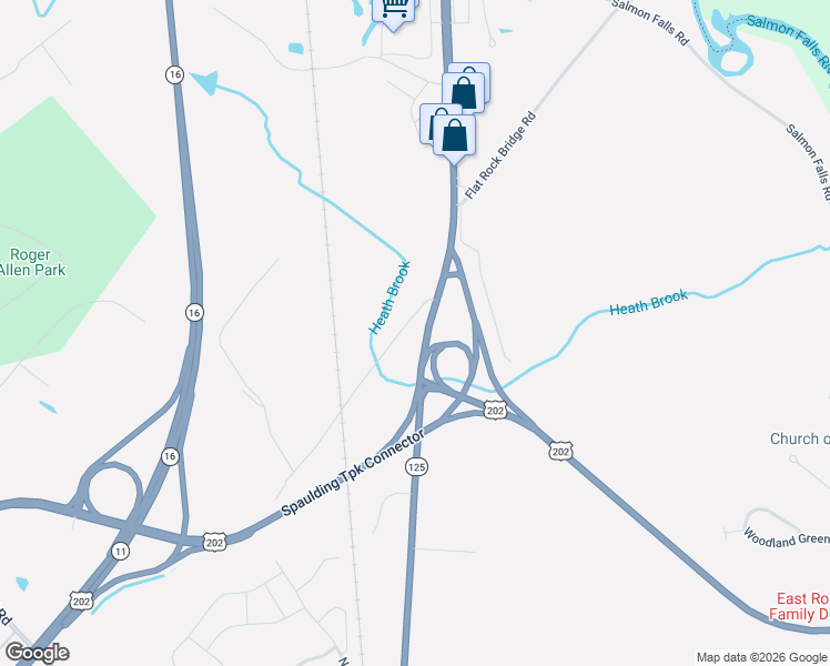 map of restaurants, bars, coffee shops, grocery stores, and more near 64 Old Milton Road in Rochester