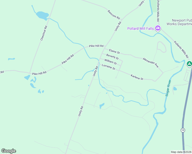 map of restaurants, bars, coffee shops, grocery stores, and more near 2 Brook View Road in Newport