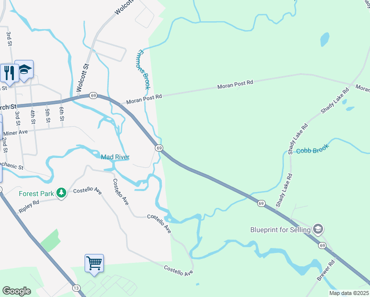 map of restaurants, bars, coffee shops, grocery stores, and more near 2367-2413 Highway 69 in Camden