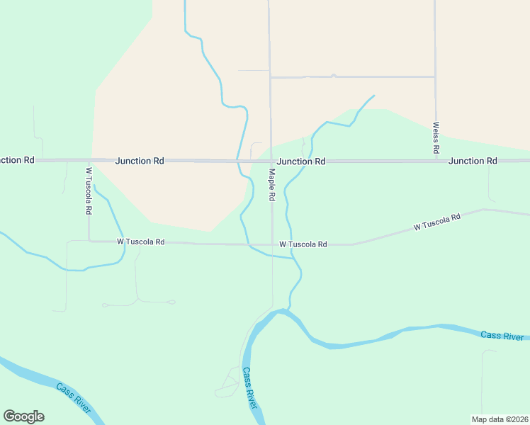 map of restaurants, bars, coffee shops, grocery stores, and more near 6150 Maple Road in Frankenmuth