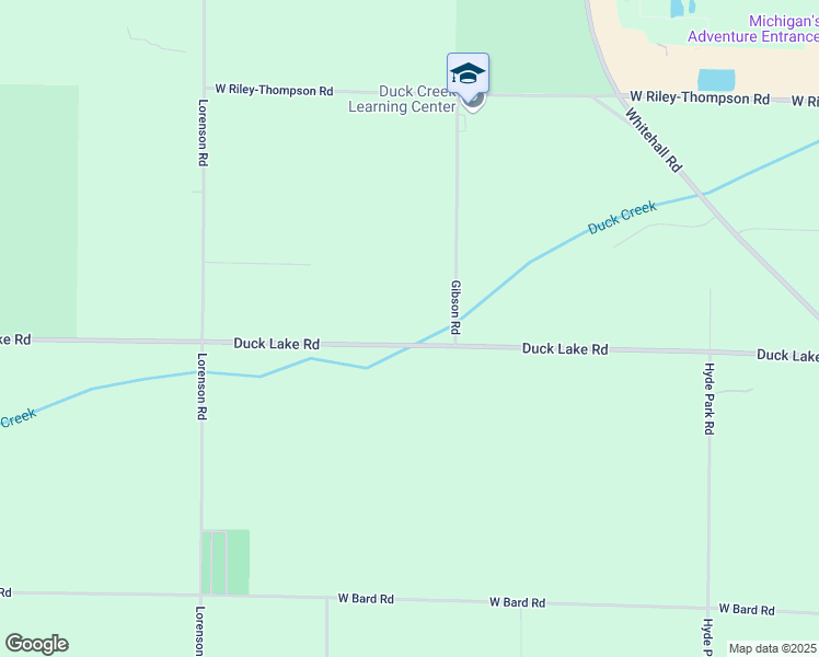 map of restaurants, bars, coffee shops, grocery stores, and more near 1860 Duck Lake Road in Muskegon