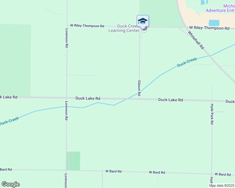 map of restaurants, bars, coffee shops, grocery stores, and more near 1896 Duck Lake Road in Muskegon
