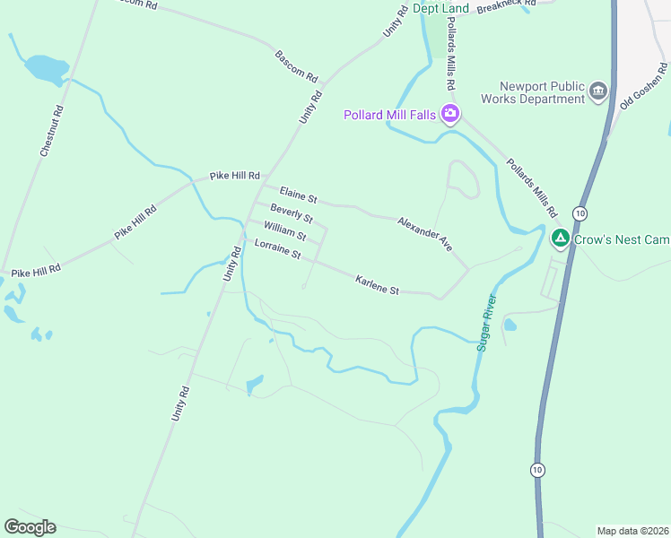 map of restaurants, bars, coffee shops, grocery stores, and more near 13 Karlene Street in Newport