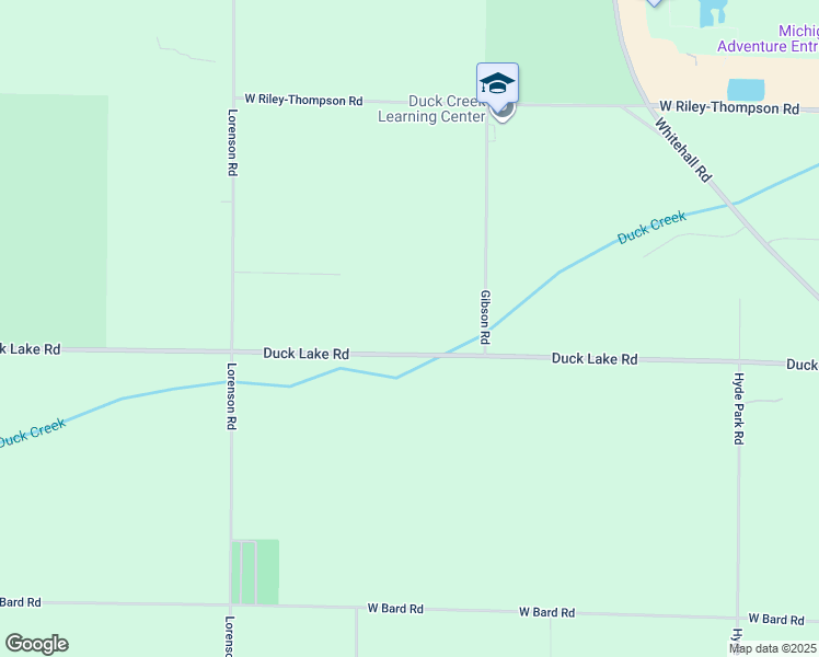map of restaurants, bars, coffee shops, grocery stores, and more near 1896 Duck Lake Road in Muskegon