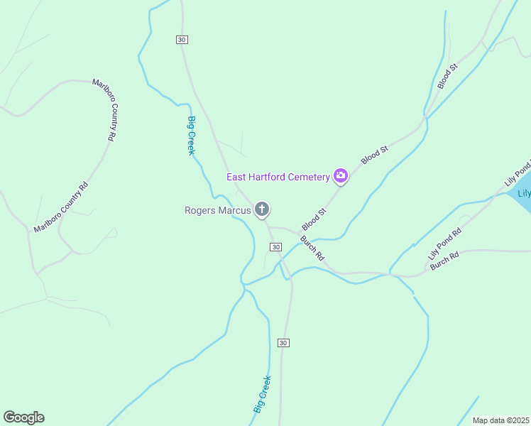 map of restaurants, bars, coffee shops, grocery stores, and more near 5526 County Route 30 in Granville