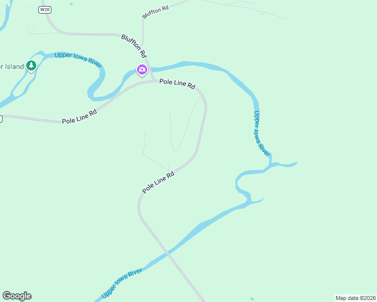 map of restaurants, bars, coffee shops, grocery stores, and more near 2173-2187 Pole Line Road in Decorah