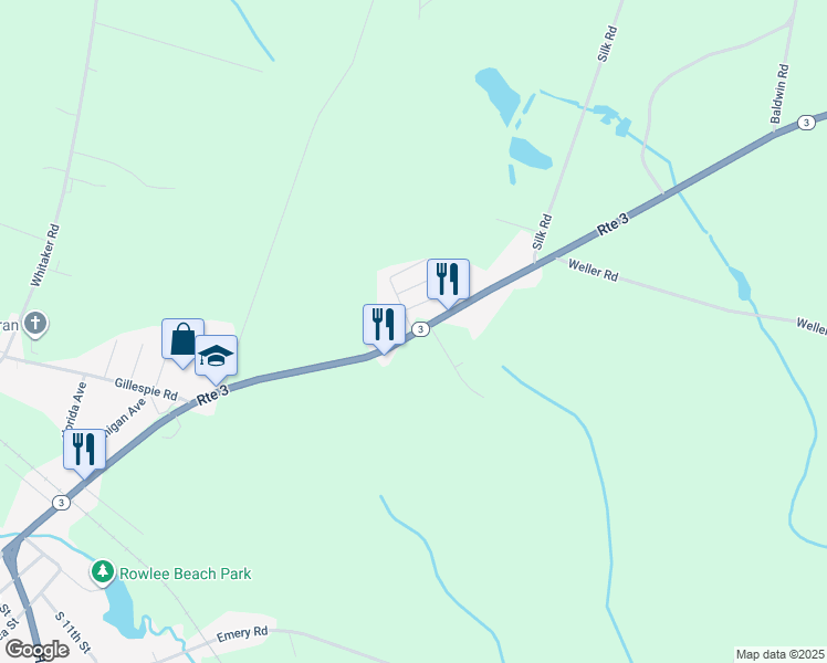 map of restaurants, bars, coffee shops, grocery stores, and more near 2658 New York 3 in Fulton