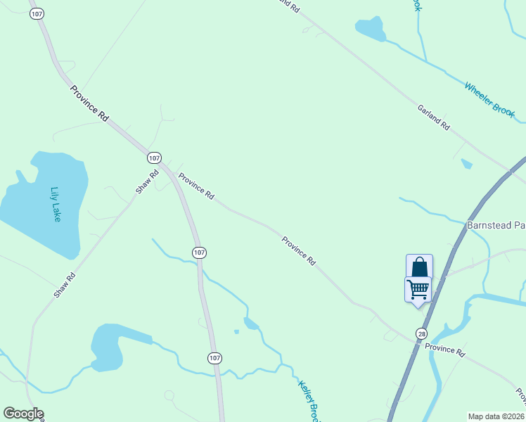 map of restaurants, bars, coffee shops, grocery stores, and more near 411 Province Road in Barnstead