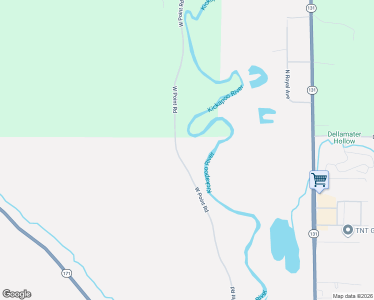 map of restaurants, bars, coffee shops, grocery stores, and more near 16170 West Point Road in Gays Mills