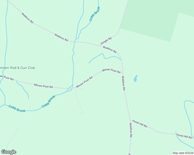 map of restaurants, bars, coffee shops, grocery stores, and more near 2856 Moran Post Road in Camden