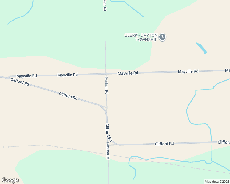 map of restaurants, bars, coffee shops, grocery stores, and more near 6565 Pattison Road in Mayville