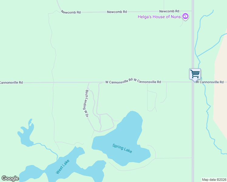 map of restaurants, bars, coffee shops, grocery stores, and more near 8565 West Cannonsville Road in Lakeview